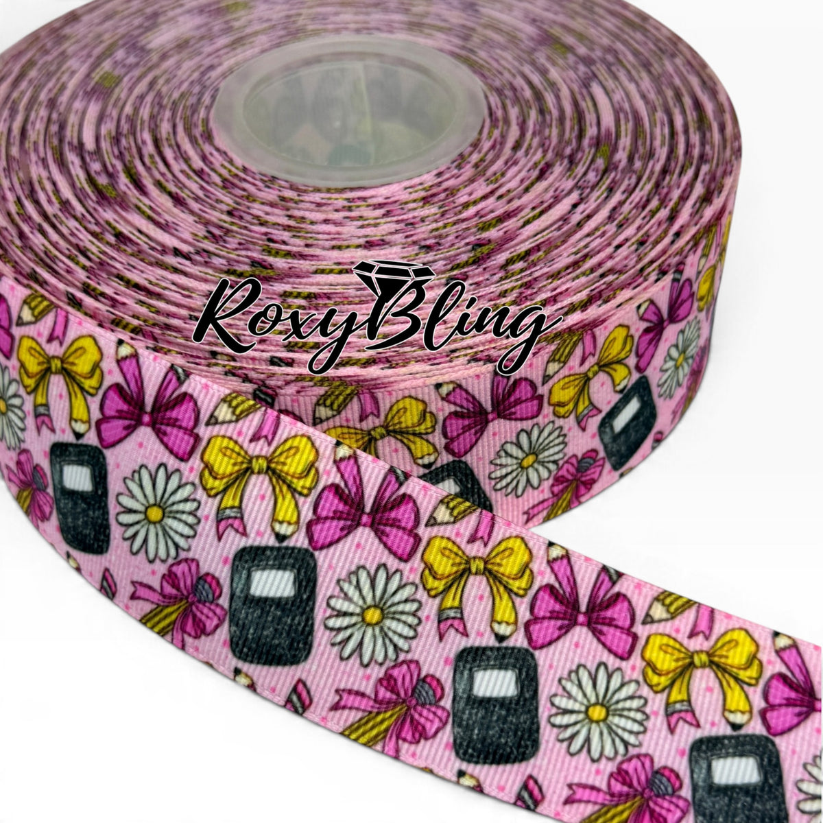 School Print Ribbon | School Ribbon | 1.5 inches School Ribbon