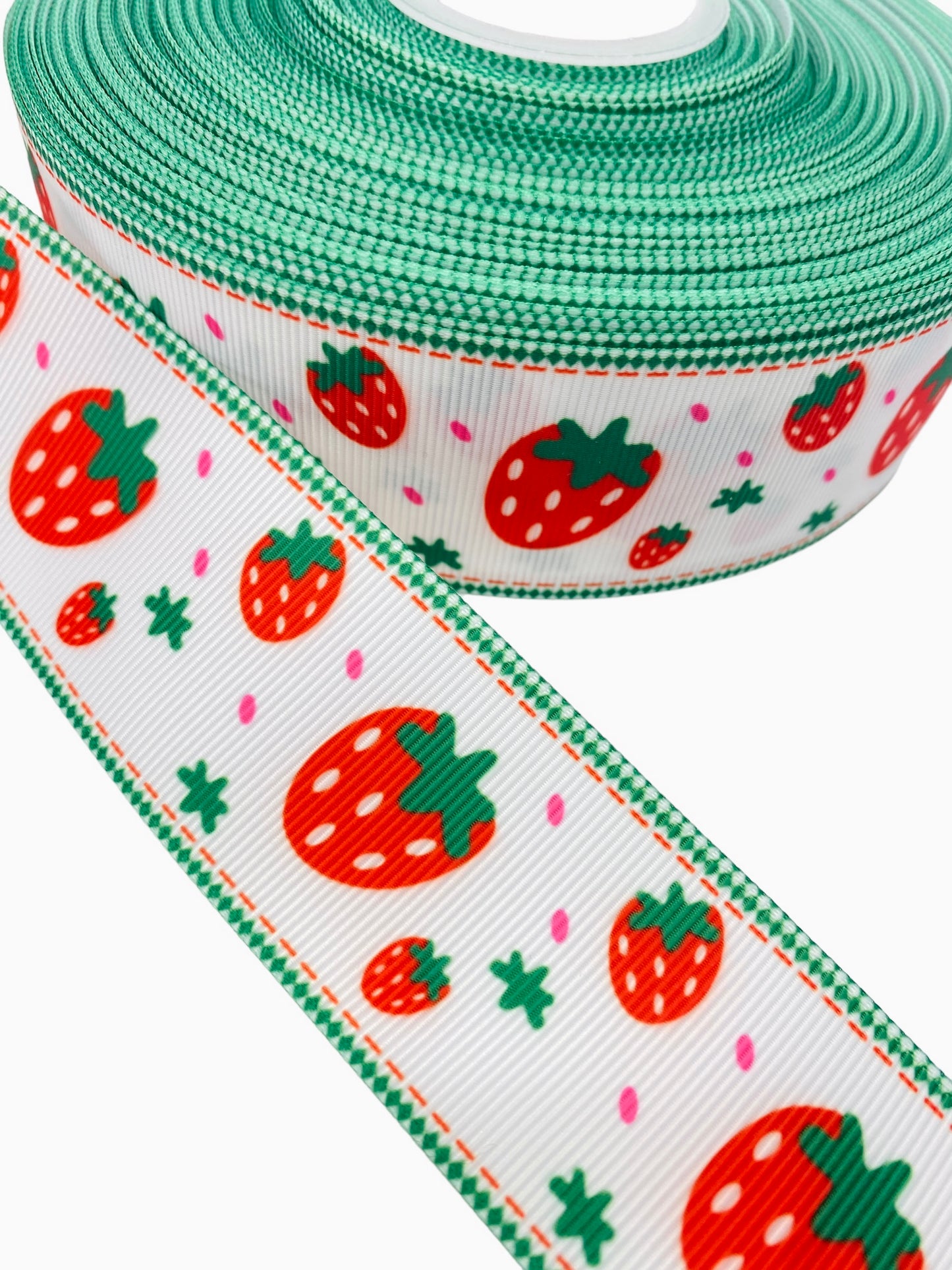 Strawberry Ribbon 38mm/1.5 Inch Ribbon (1 Yard). 🎀May New Arrival🎀