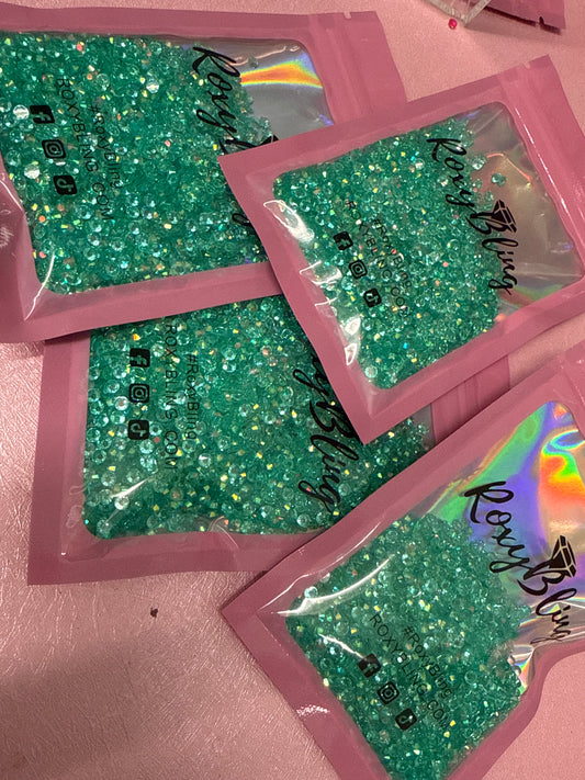 Aquamarine Ab Transparent Rhinestones 3mm/ss12