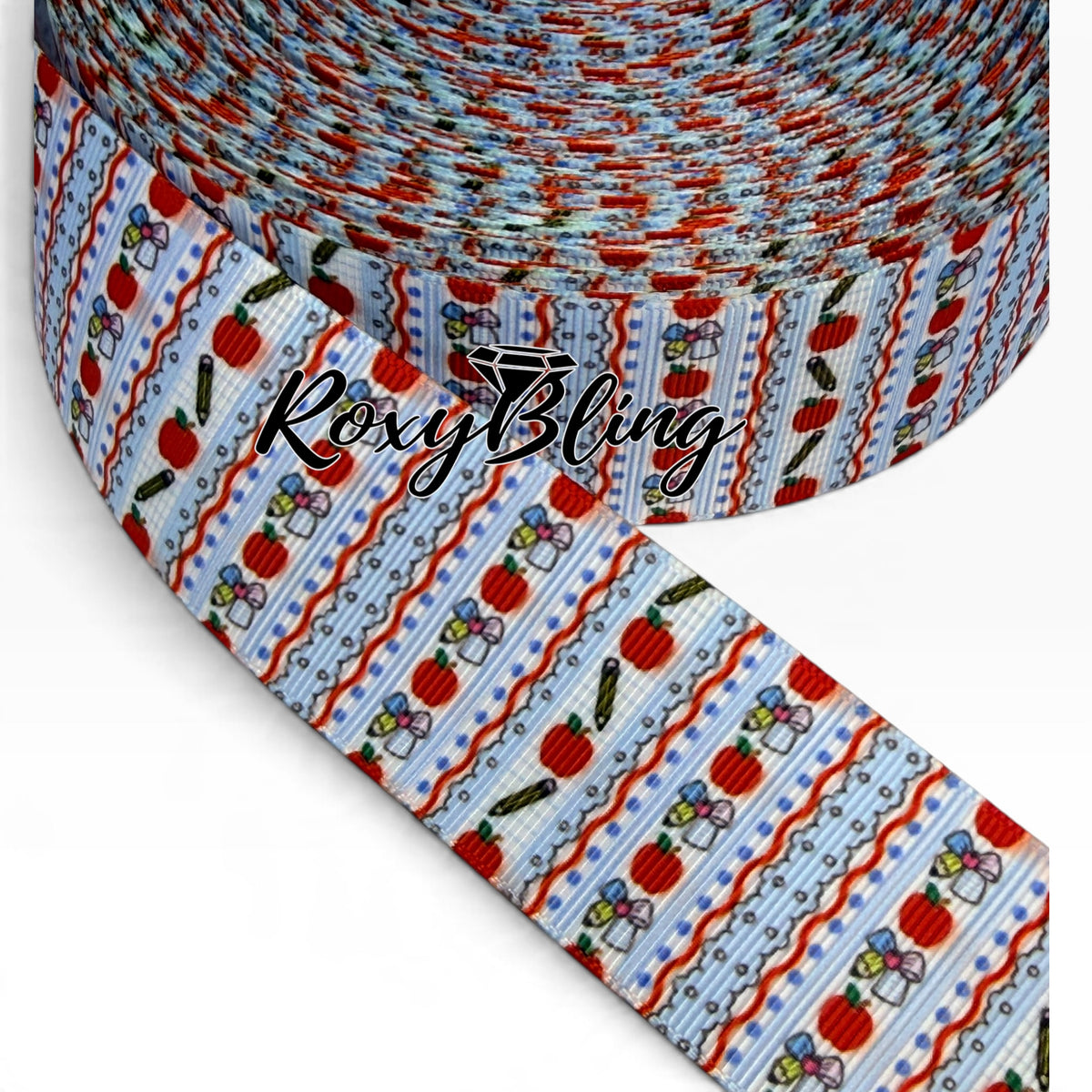 School Print Ribbon | School Ribbon | 1.5 inches School Ribbon