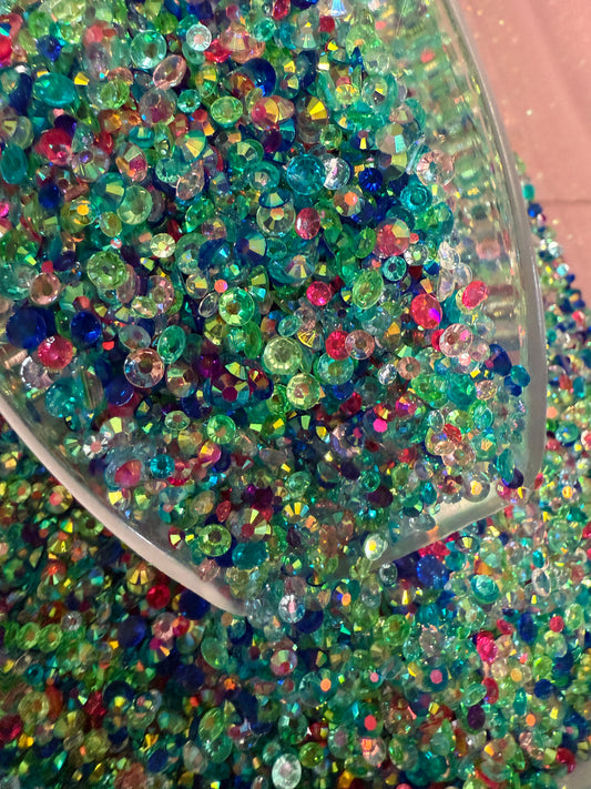 Transparent Rhinestone Mix 30gram
