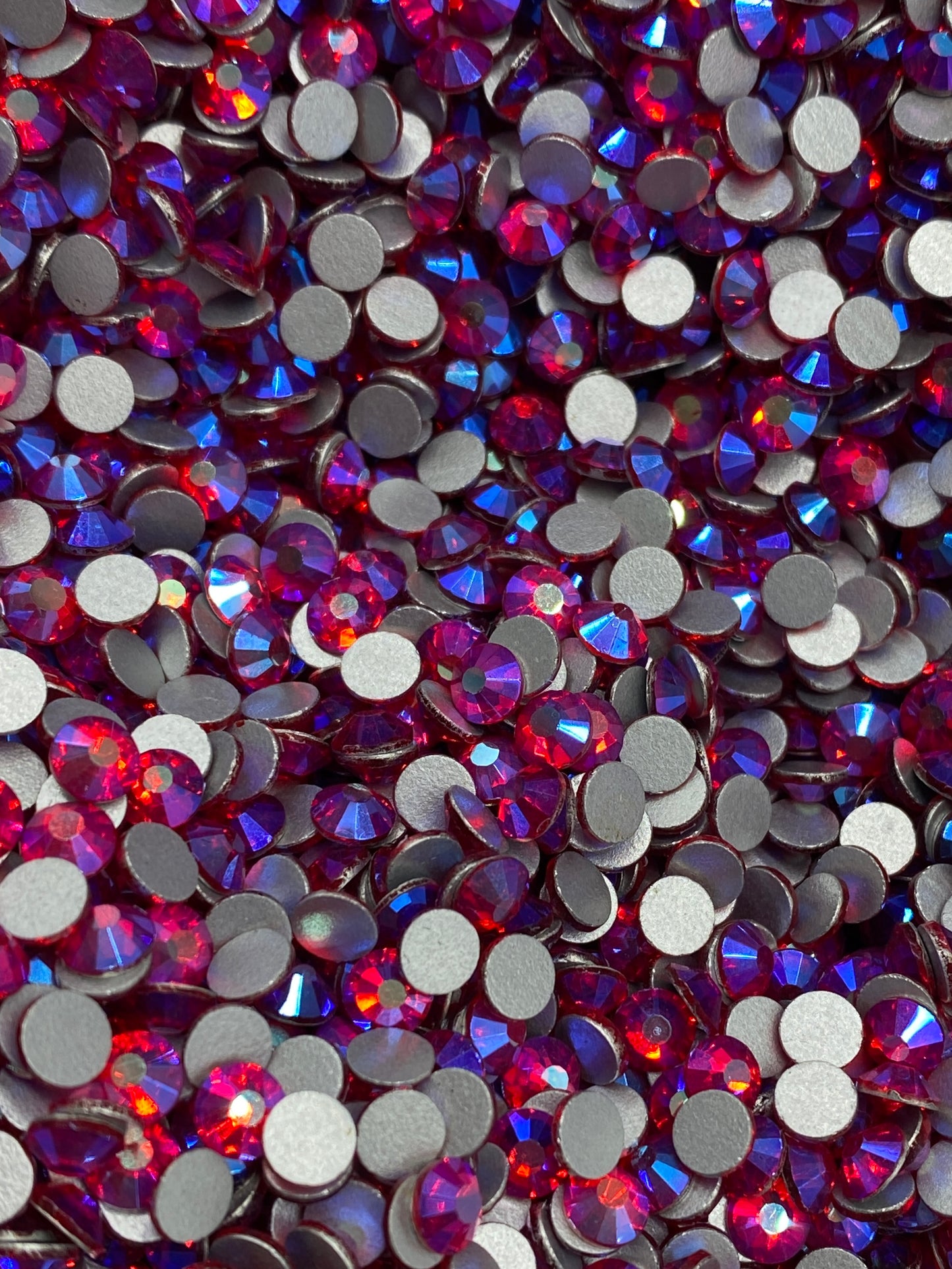 Lit Siam Ab Glass Rhinestones