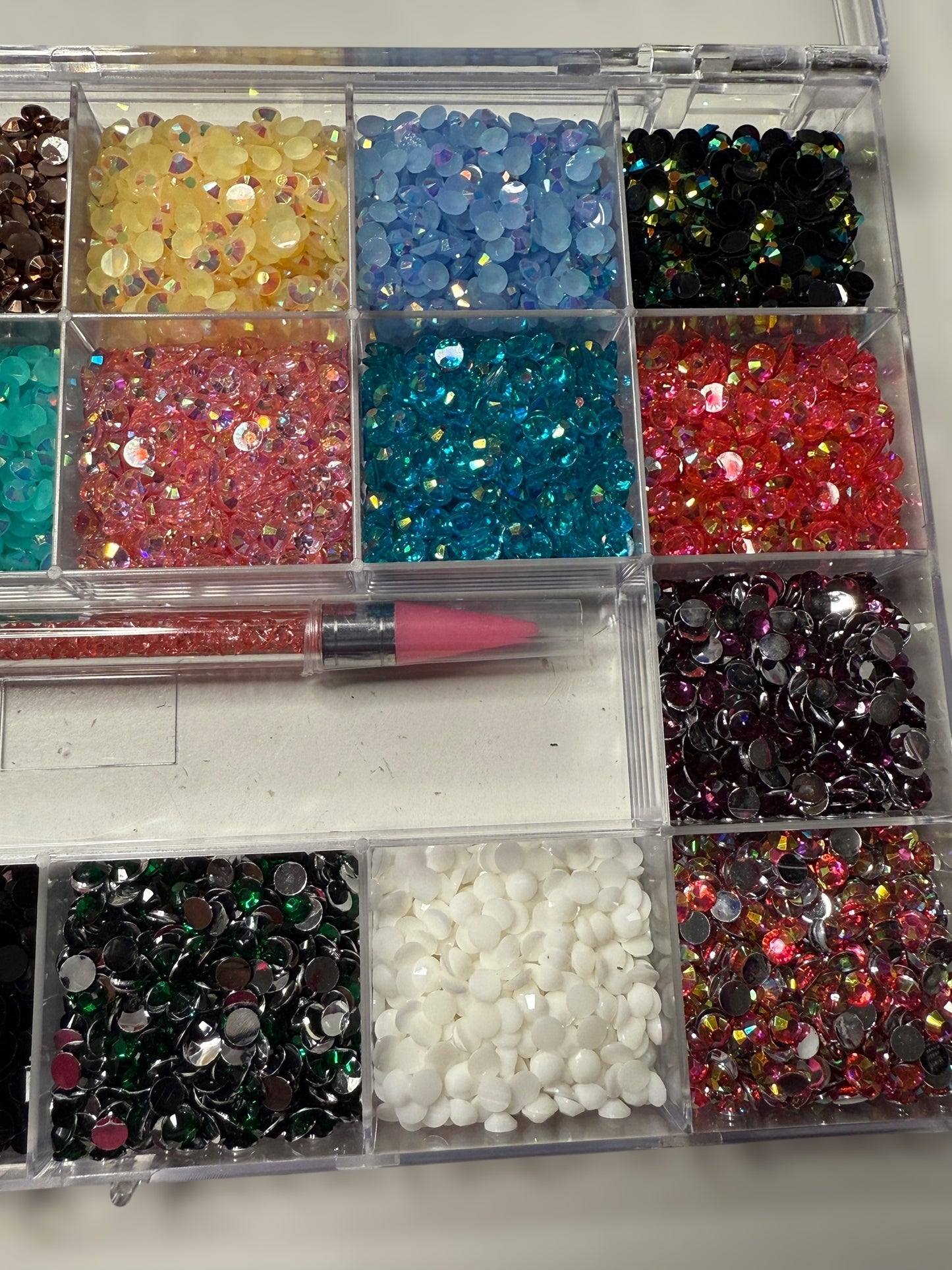 Bling Box with Wax Pencil (4mm and 5mm Rhinestones
