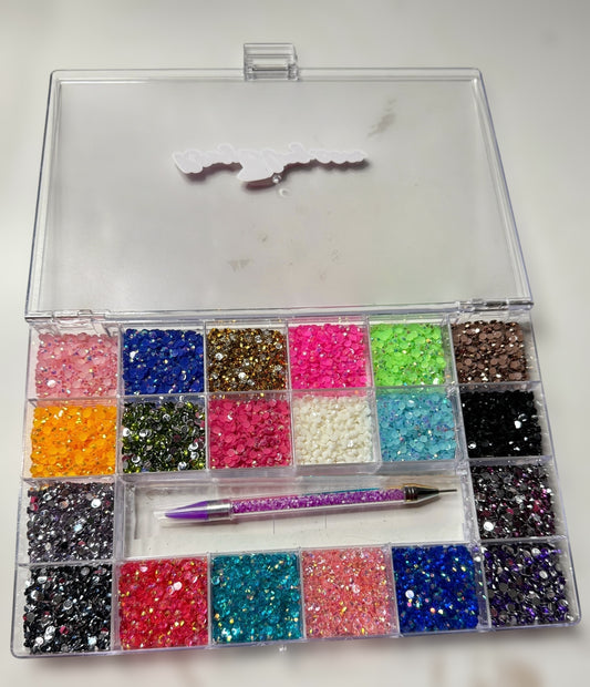 4mm Bling Box and with wax pencil (Box two)