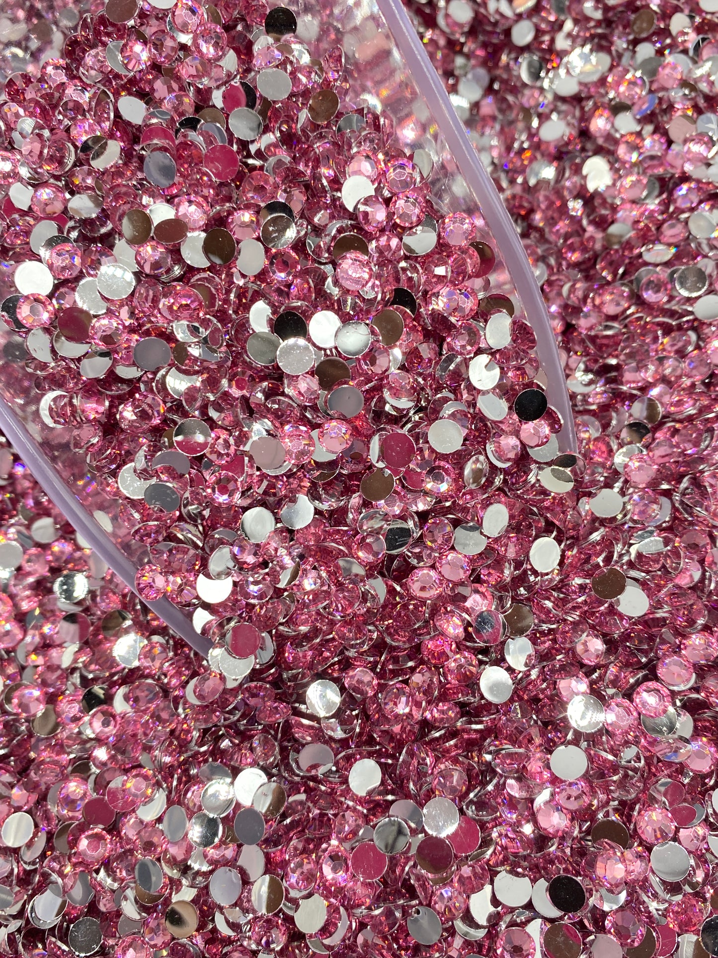Rose Pink Resins Rhinestones