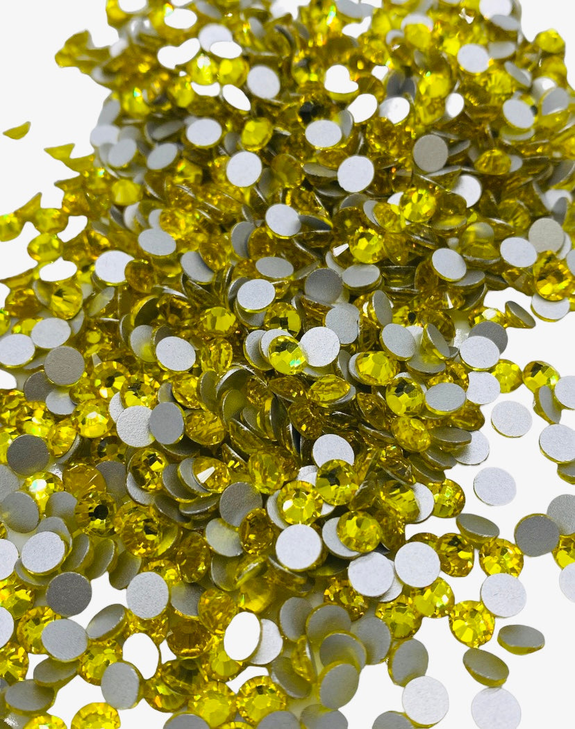 Citrine Yellow Glass Rhinestones (ss20)