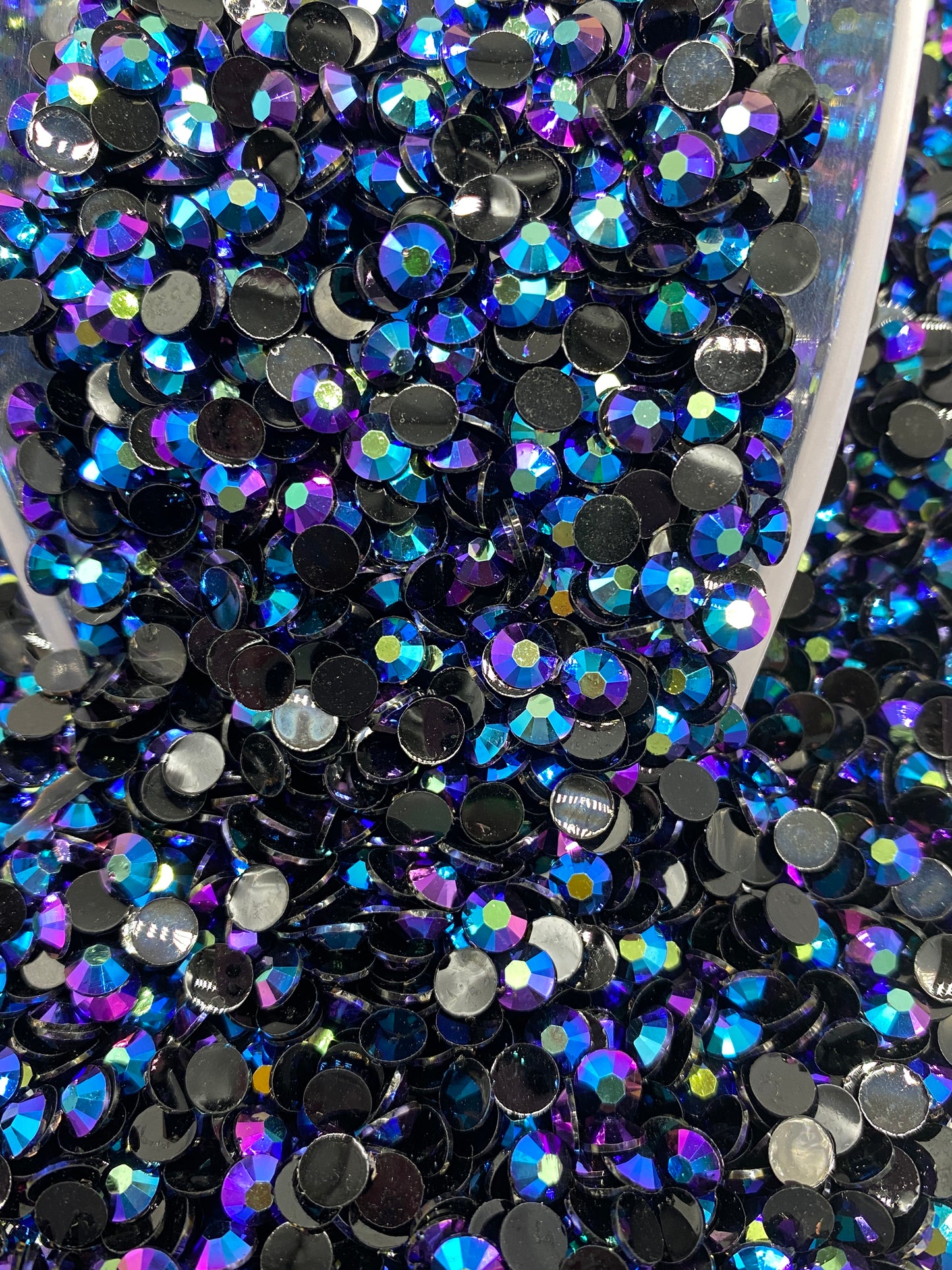Purple/Blue Brass Jelly Rhinestones