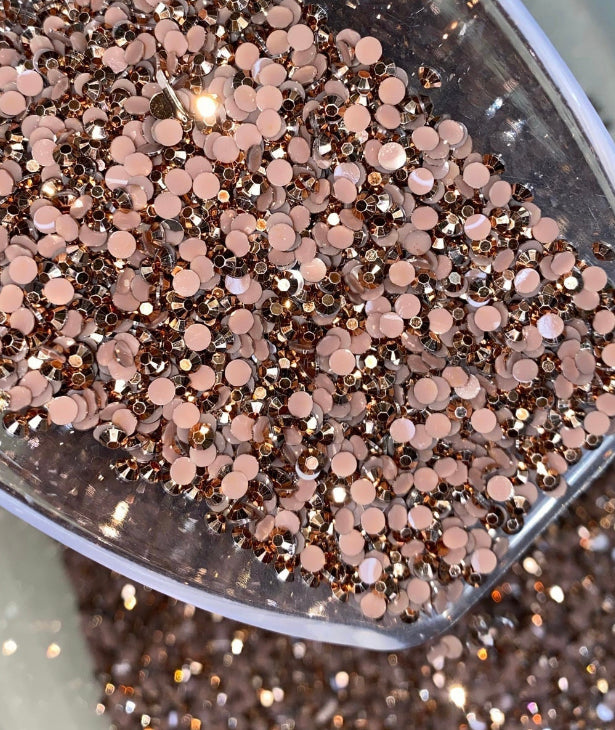 Brown Ab Jelly Rhinestone