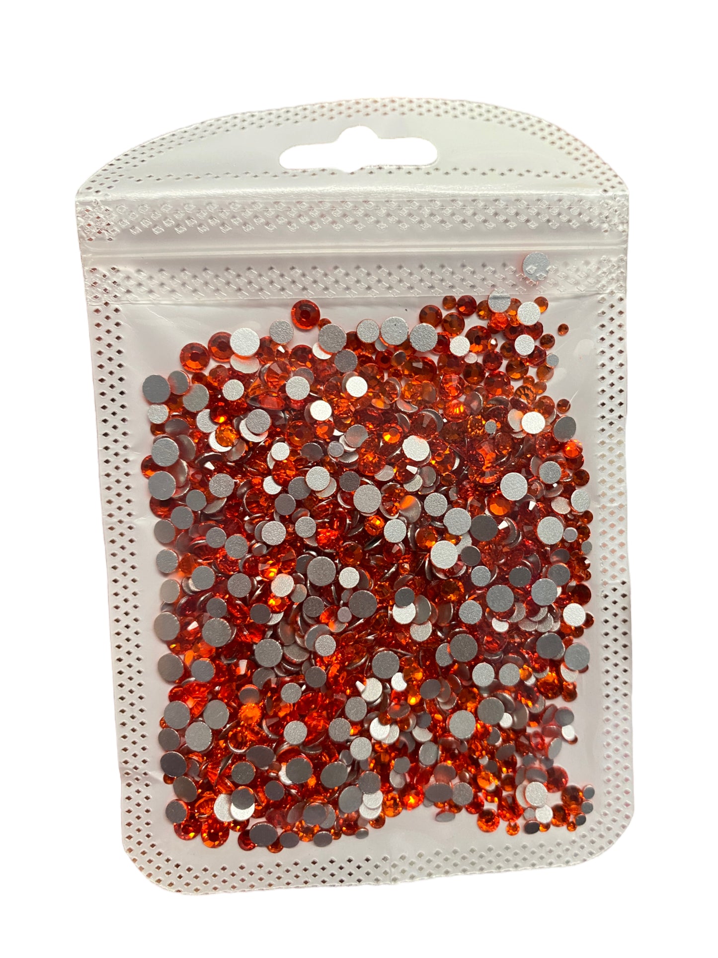 Orange Mix Size Glass Rhinestones