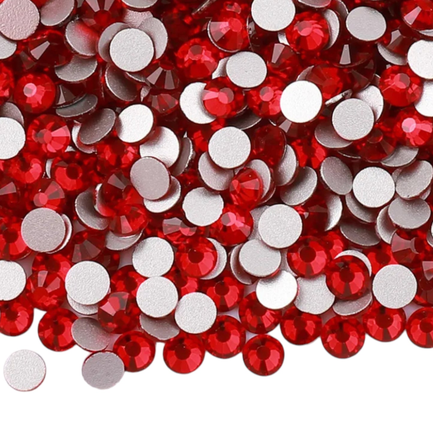 Red Glass Rhinestones