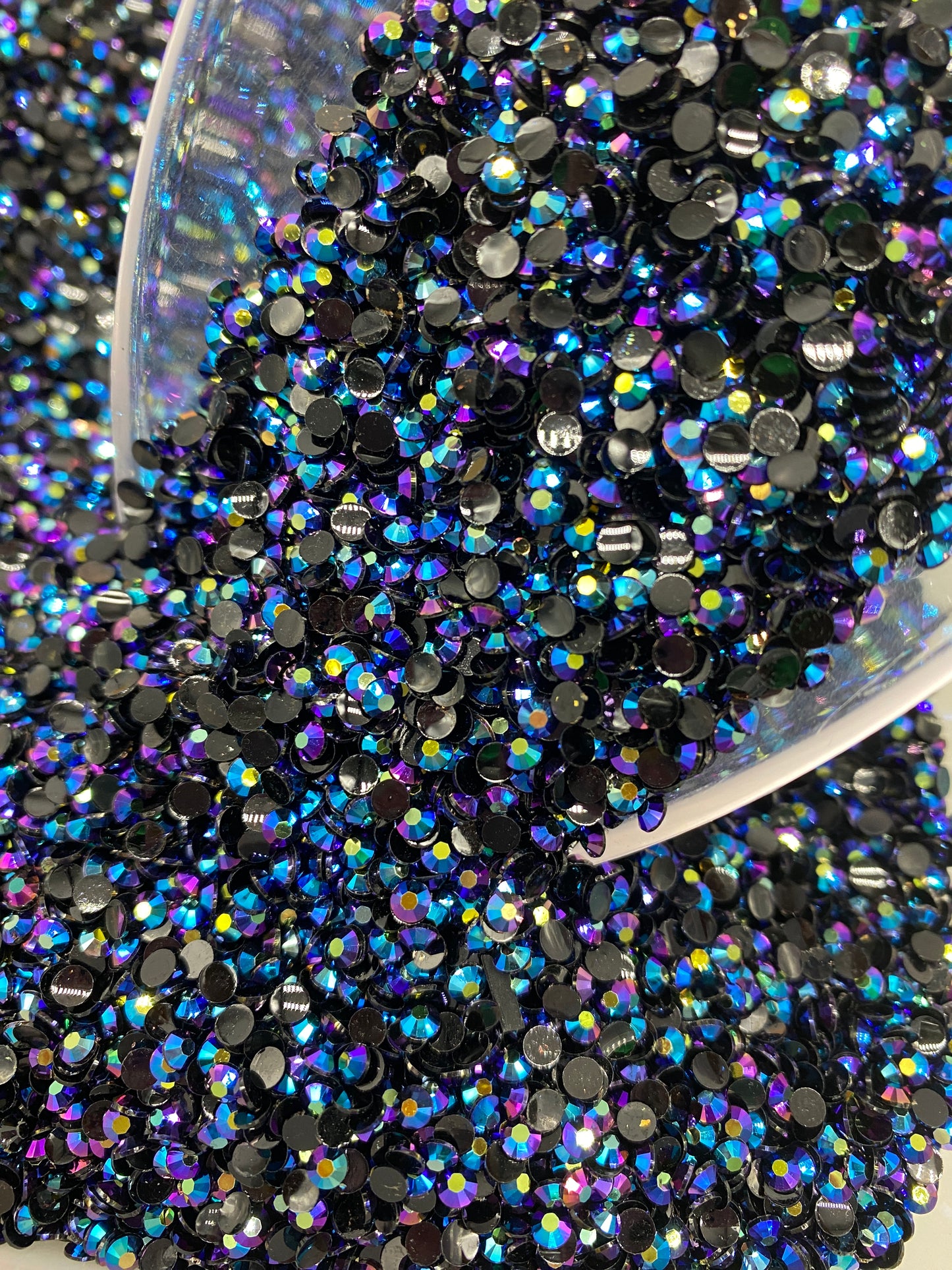 Purple/Blue Brass Jelly Rhinestones