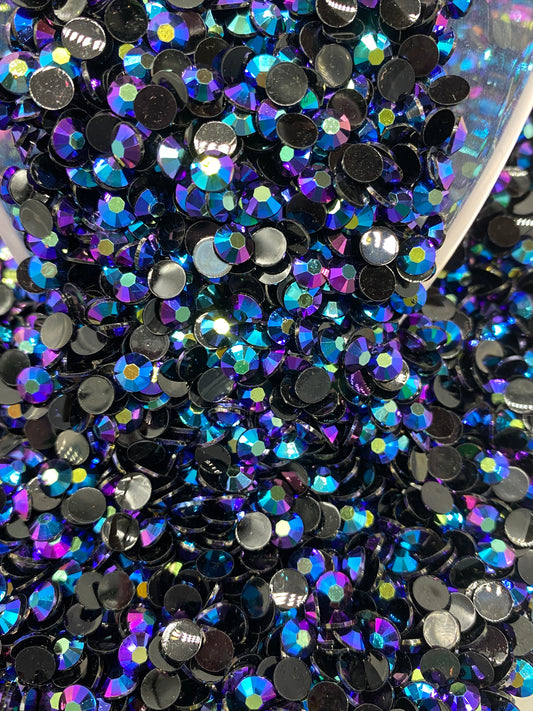 Purple/Blue Brass Jelly Rhinestones