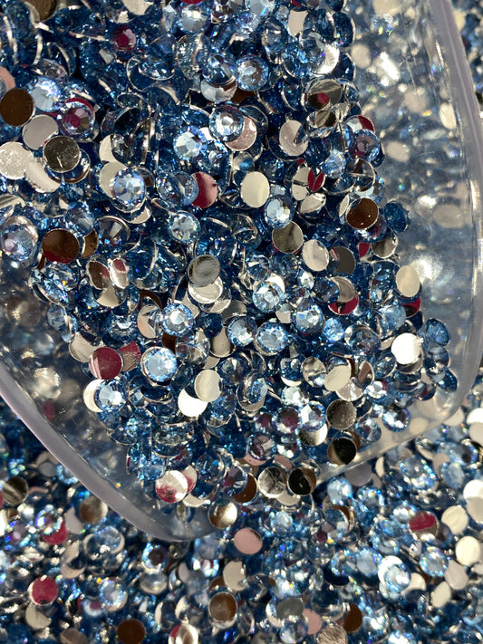 Light Blue Resins Rhinestones