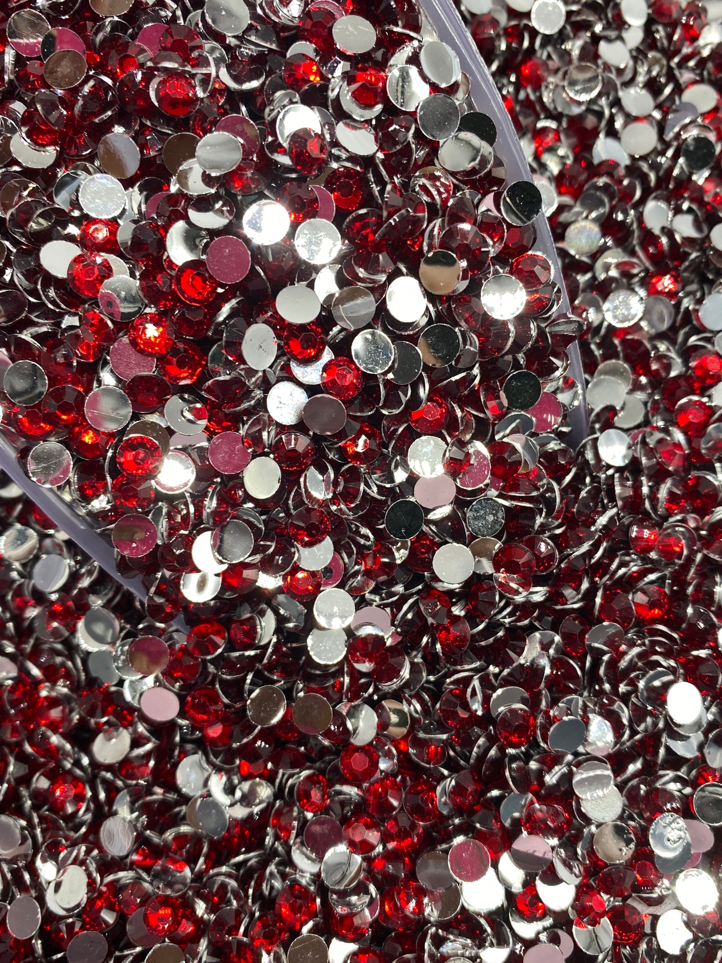 Dark Red resins Rhinestones