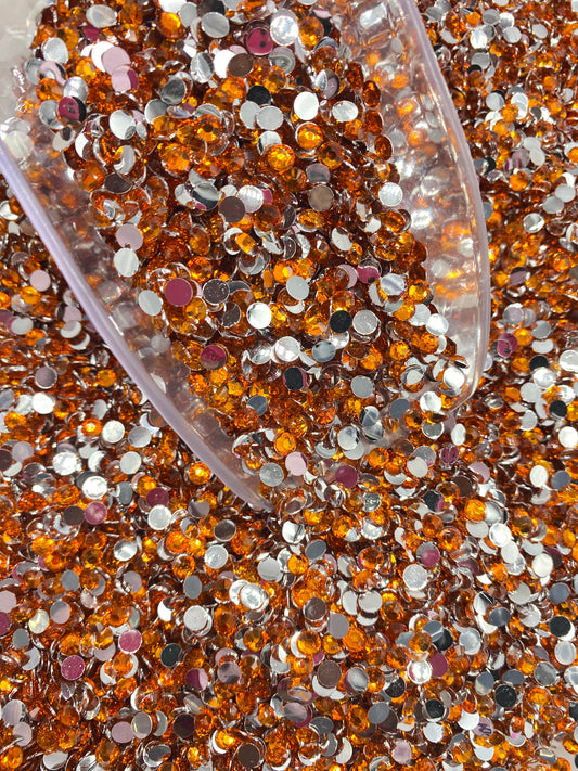 Orange Resins Rhinestones