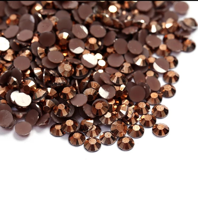 Brown Ab Jelly Rhinestone