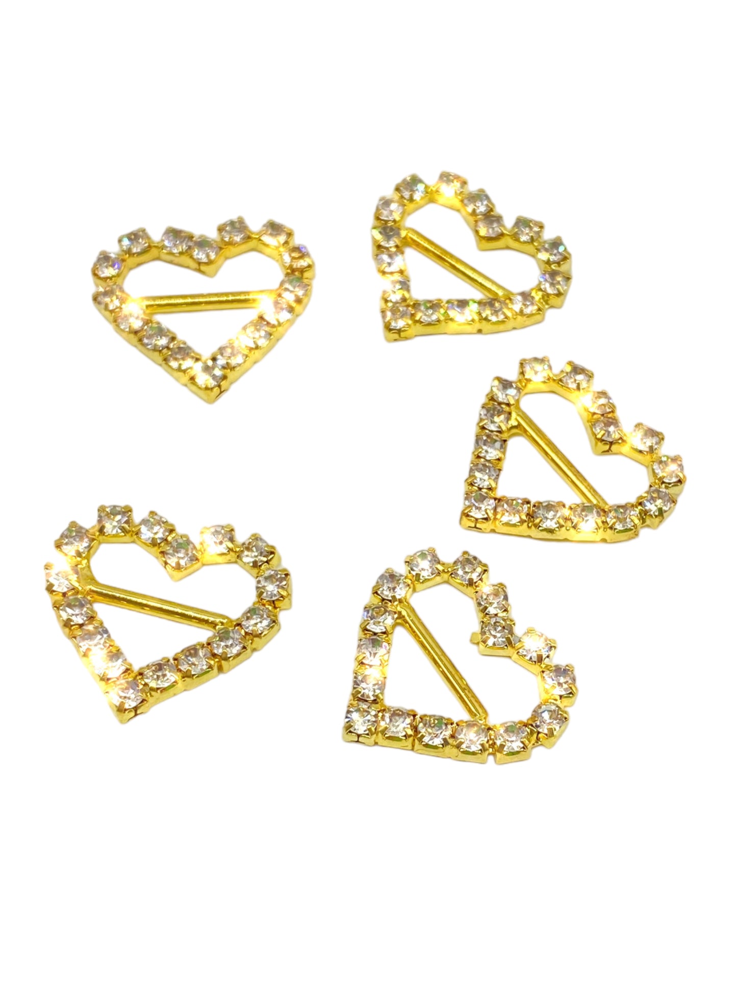 Heart Embellishments 5 pieces