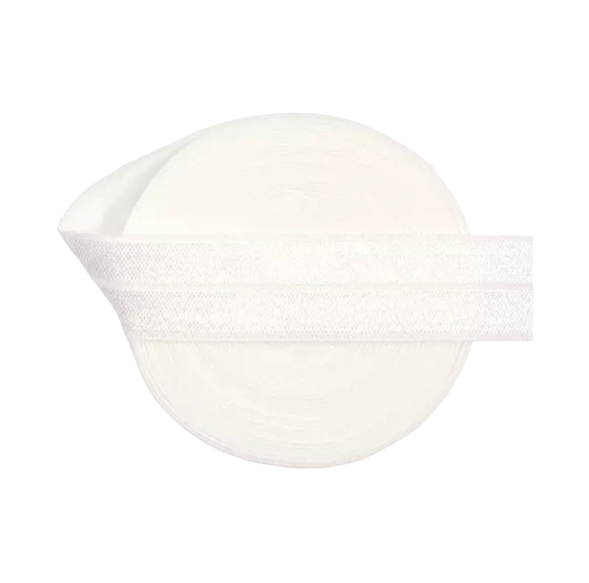 Headband Elastic, White Elastic (5 yards)