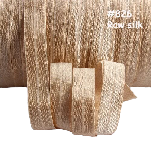Headband Elastic Lit Brown Raw Silk Elastic (5 yards) #826