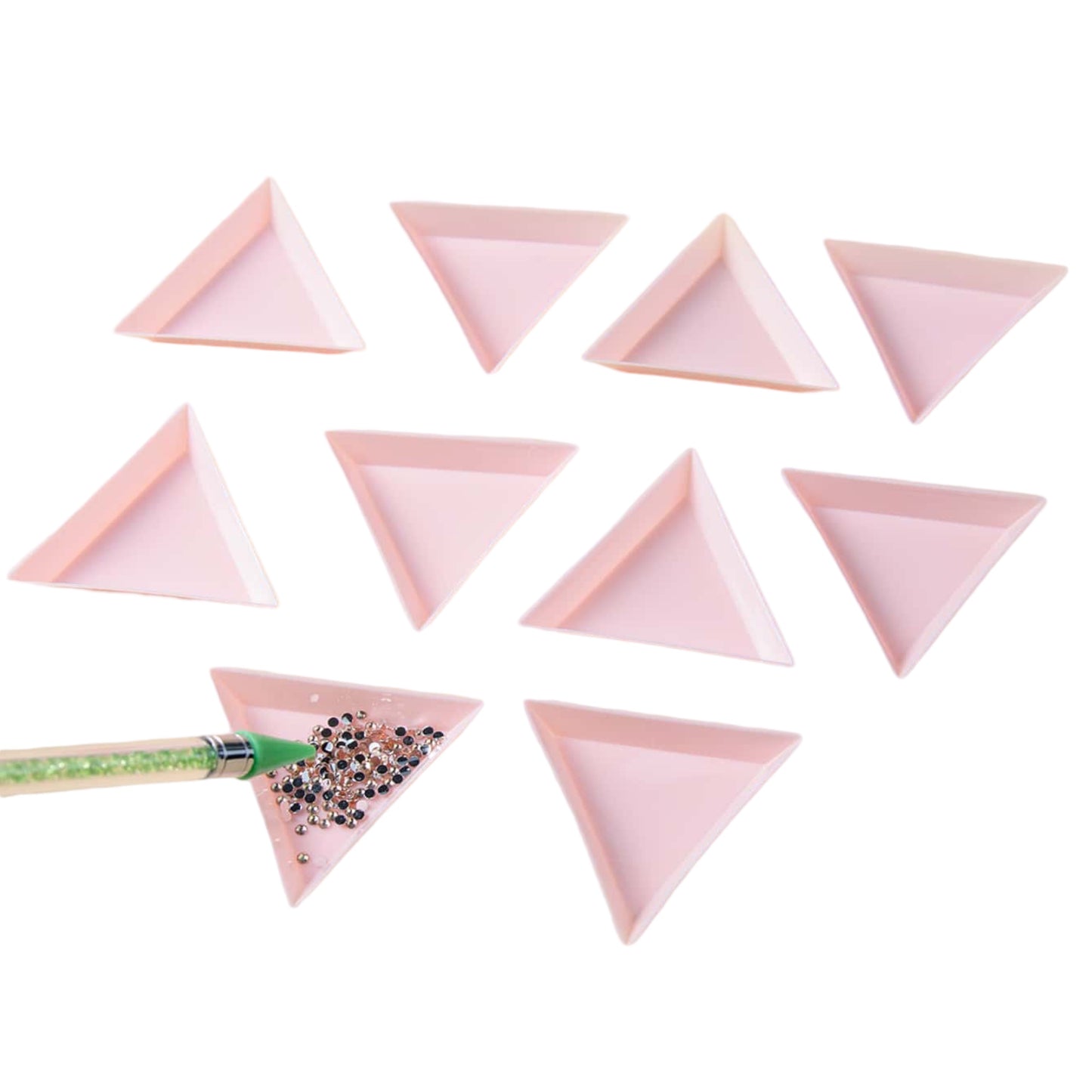 Triangle Pink Tray (2 piece)