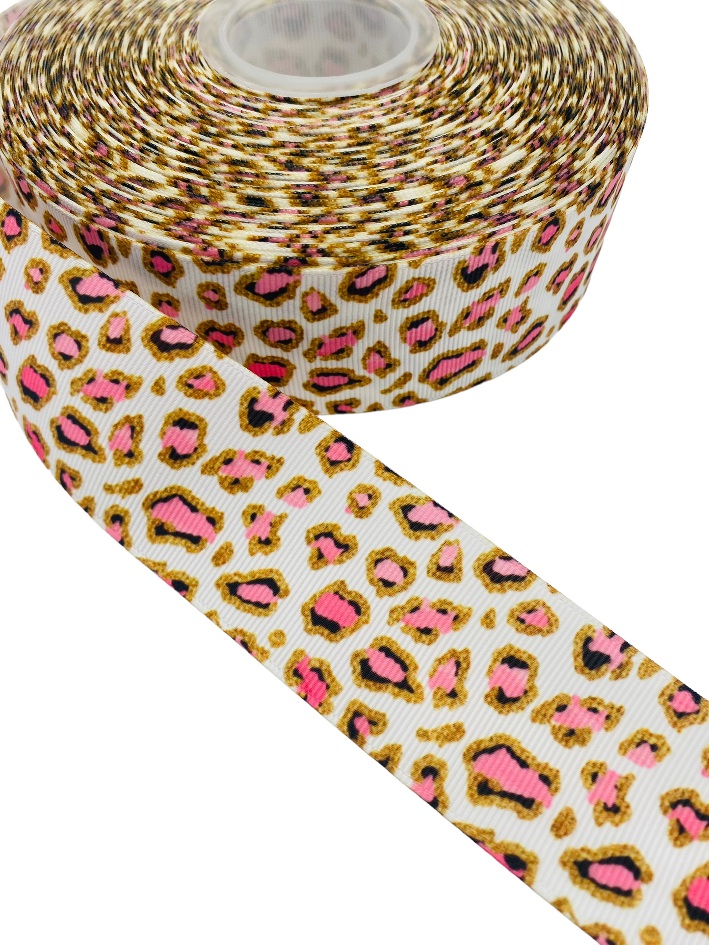 Leopard Print Ribbon (38mm /1.5 inches)