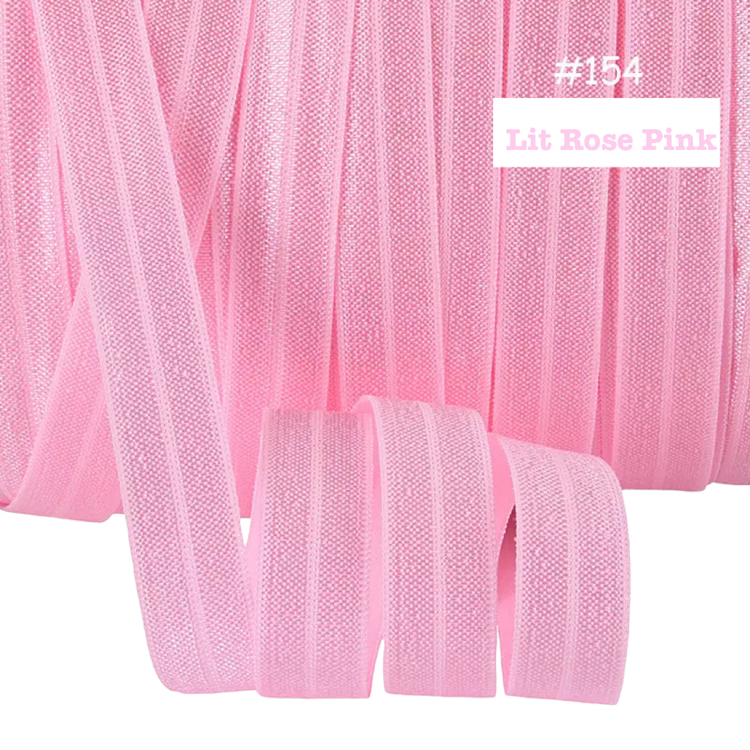 Headband Elastic Lit Rose Pink Elastic (5 yards) #154