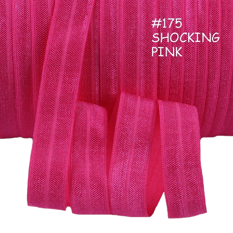 Headband Elastic Shocking Pink Elastic (5 yards) #175