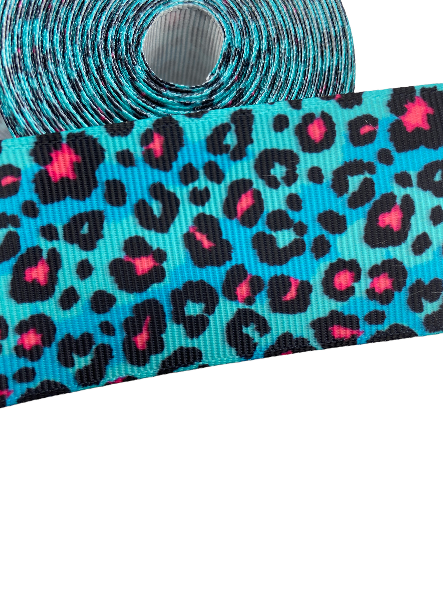 Leopard Print Ribbon (38mm /1.5 inches)