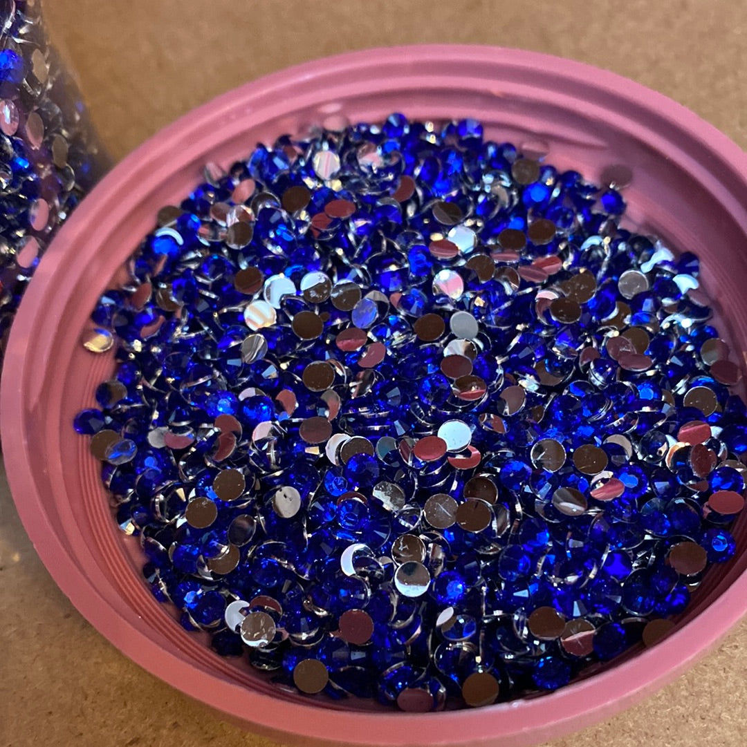 Sapphire Blue 3mm Resins Rhinestones