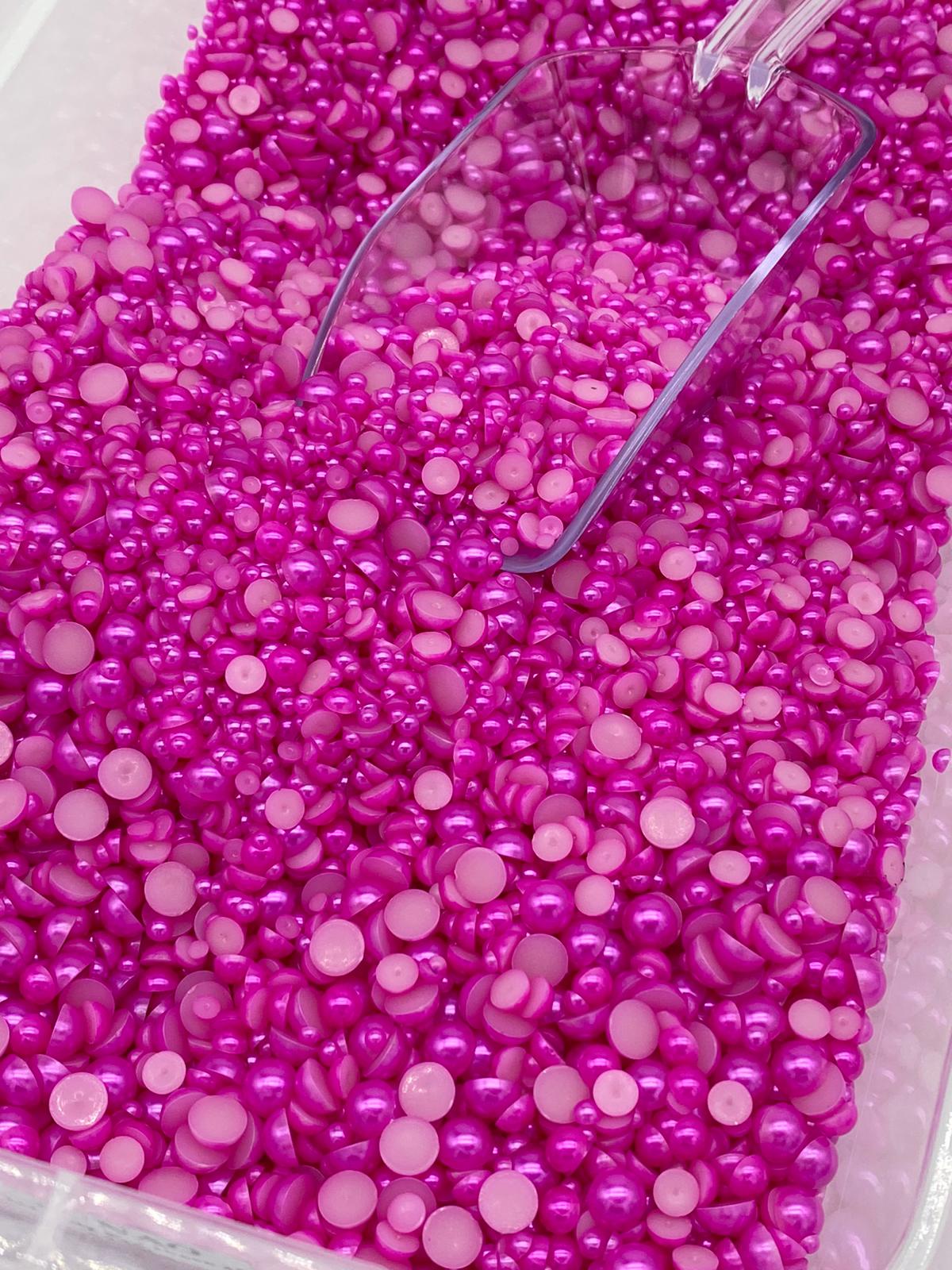 Fuchsia Pink Pearl (Mix Size) 800 Pieces