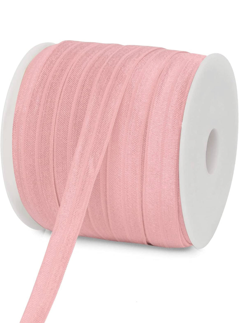Headband Elastic, Lit mauve Pink Elastic (5 yards)