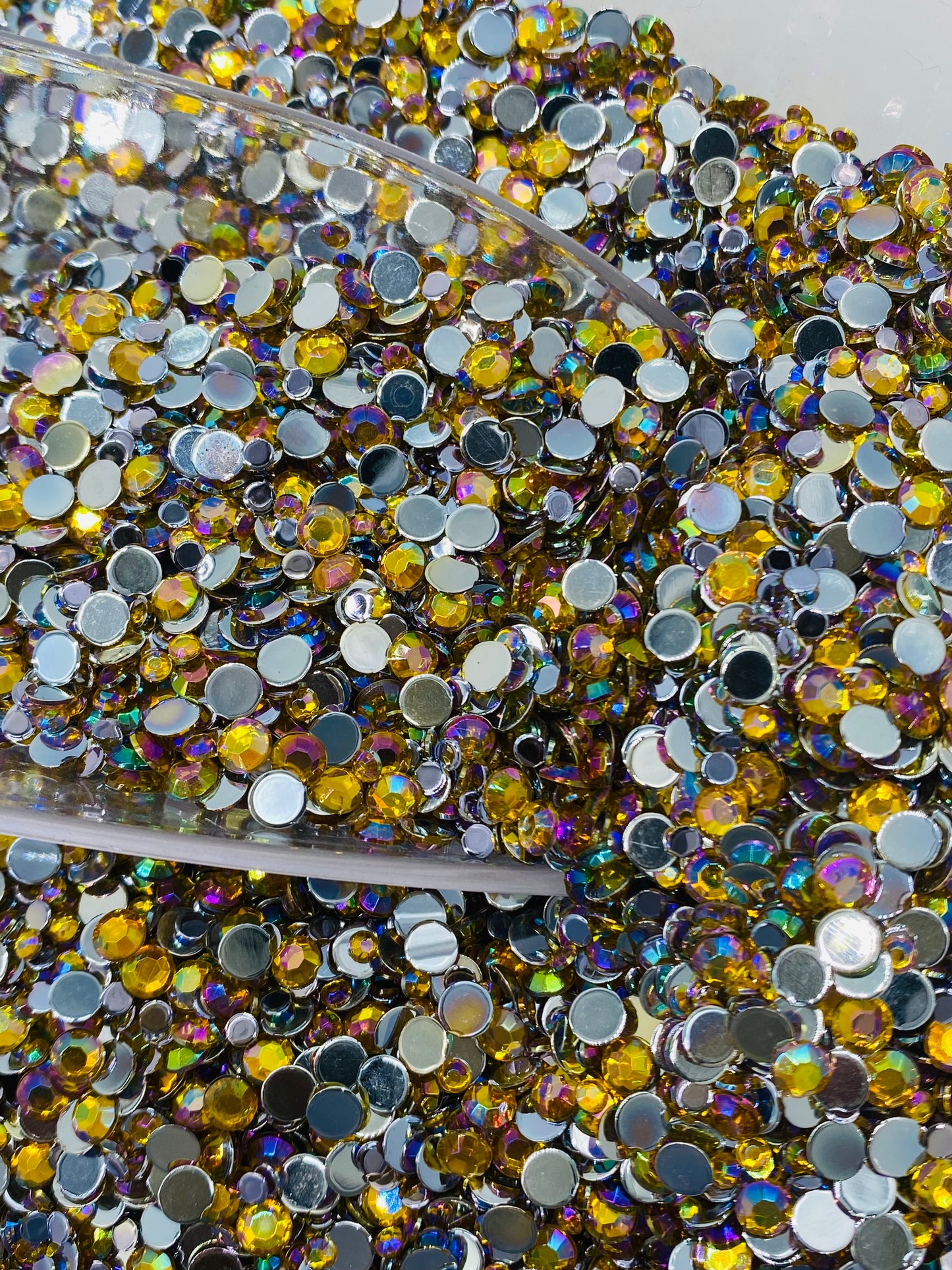 Topaz Ab Acrylic Rhinestone Mix