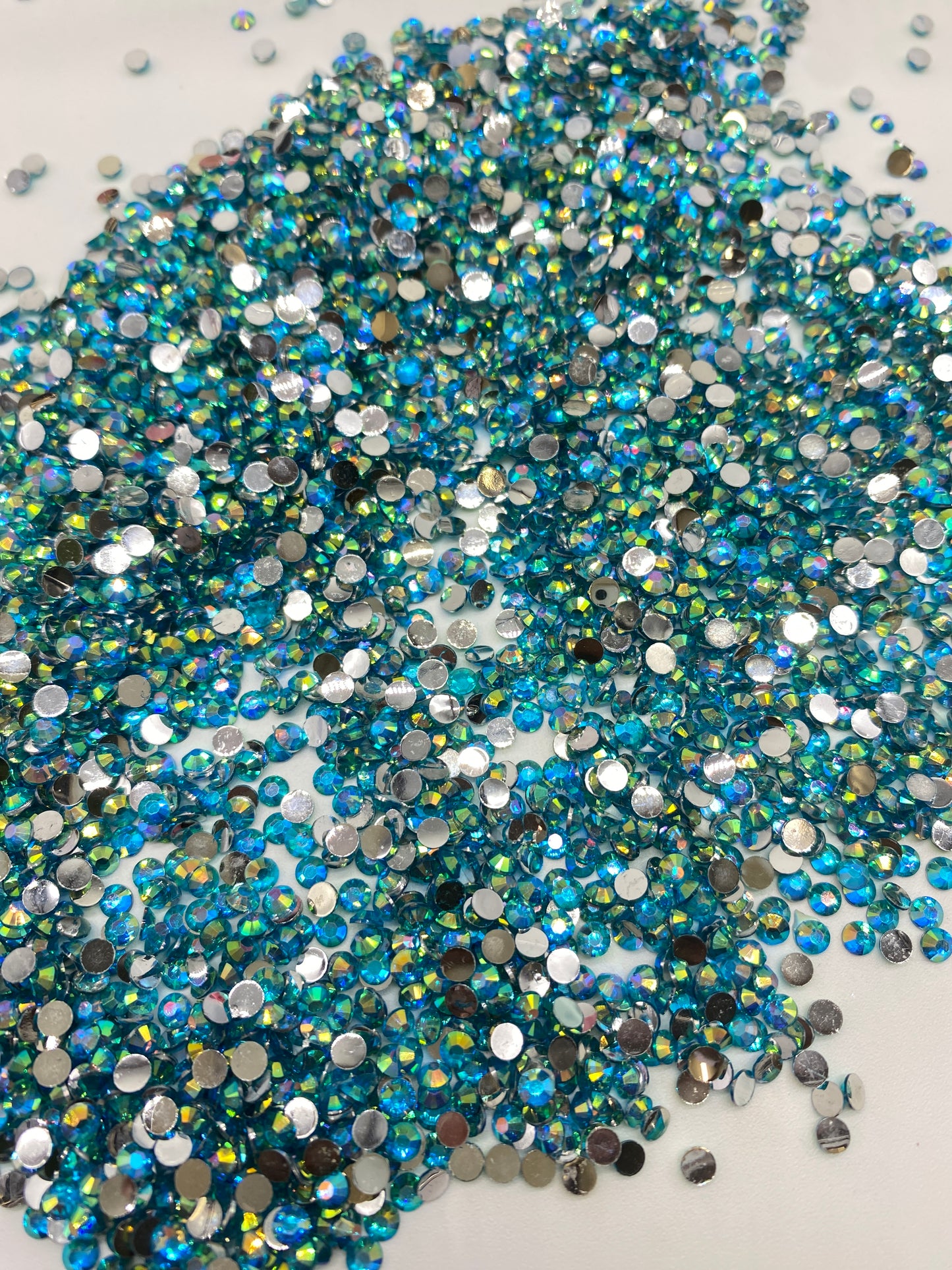 Blue Green AB Resins Rhinestones