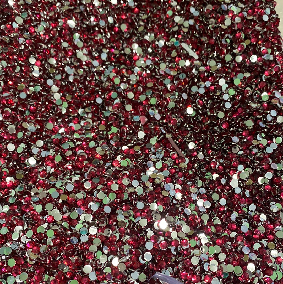 Dark Fuchsia Pink Resins Rhinestones