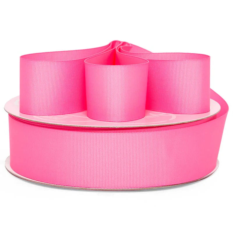 🎀 3 Yards 🎀 1.5inch/38mm Hot Pink Solid Color Grosgrain Ribbon