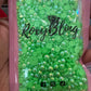 Neon Green Ab Pearls (Mix size) 1,500 Pieces