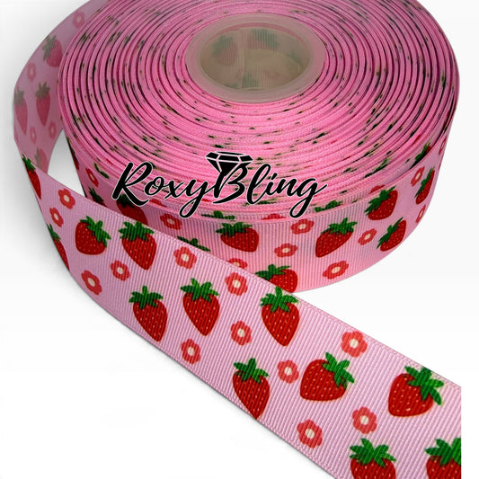 Strawberry 🍓 Ribbon | 1.5 inch strawberry Ribbon
