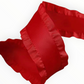 Red Double-Sided Ruffle Edge Ribbon