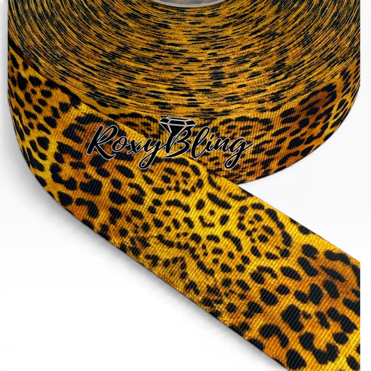 Leopard 🐆 Print Ribbon | 1.5 inch Leopard Print Ribbon