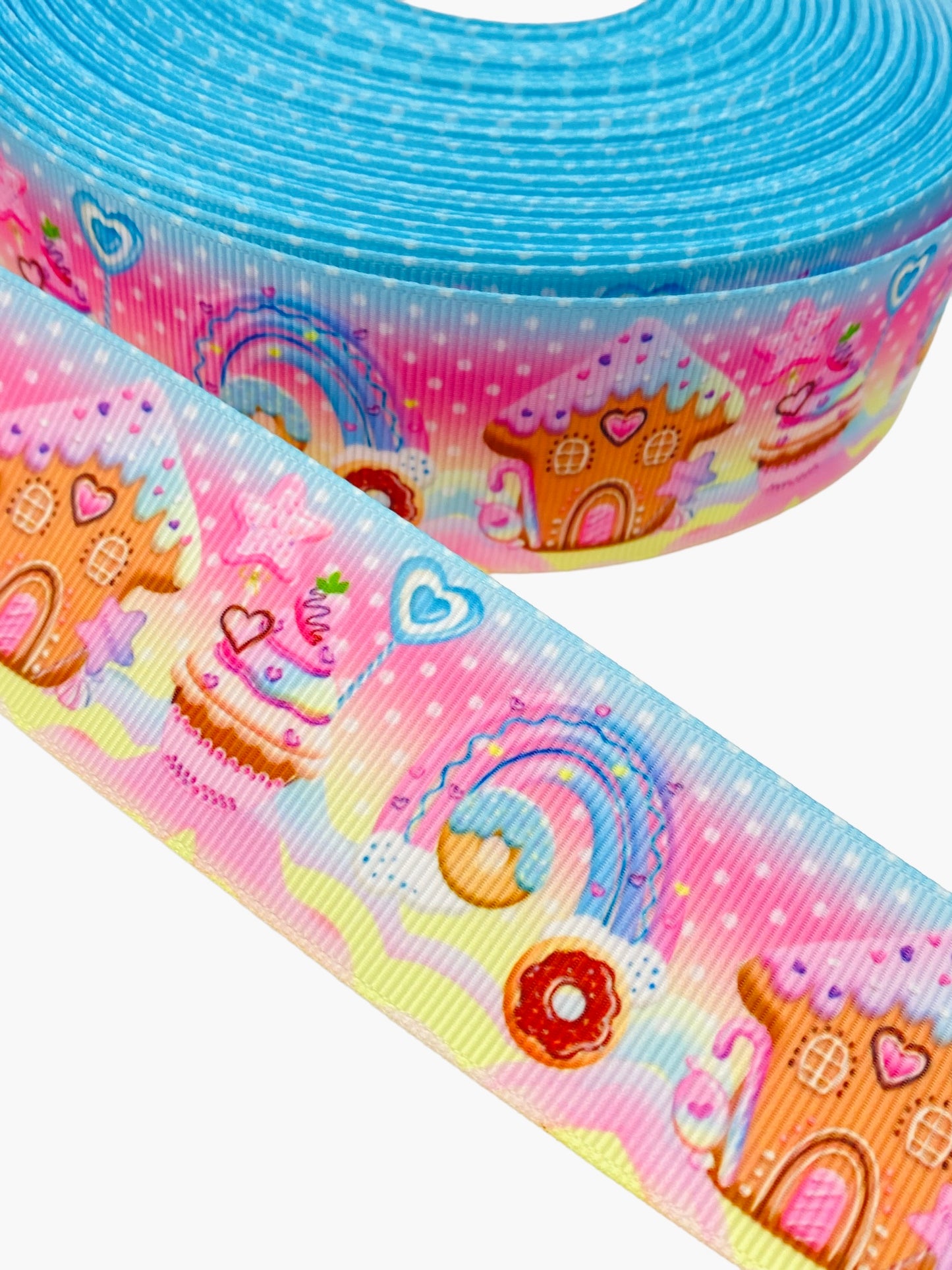 Cupcake Ribbon / candy land 38mm/1.5 Inch Ribbon (1 Yard)🎀 May New Arrival🎀