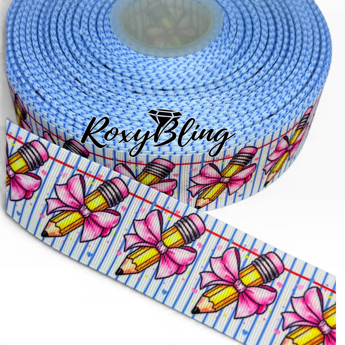 School Ribbon | School Print ribbon 1.5 inches inch School Ribbon