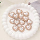 Heart Shape plastic Embellishments ( price for 1 pieces)