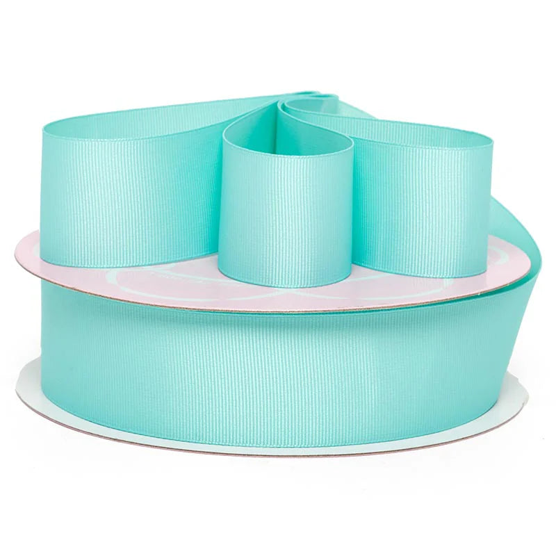 🎀 3 Yards 🎀 1.5inch/38mm Lit Aqua Solid Color Grosgrain Ribbon