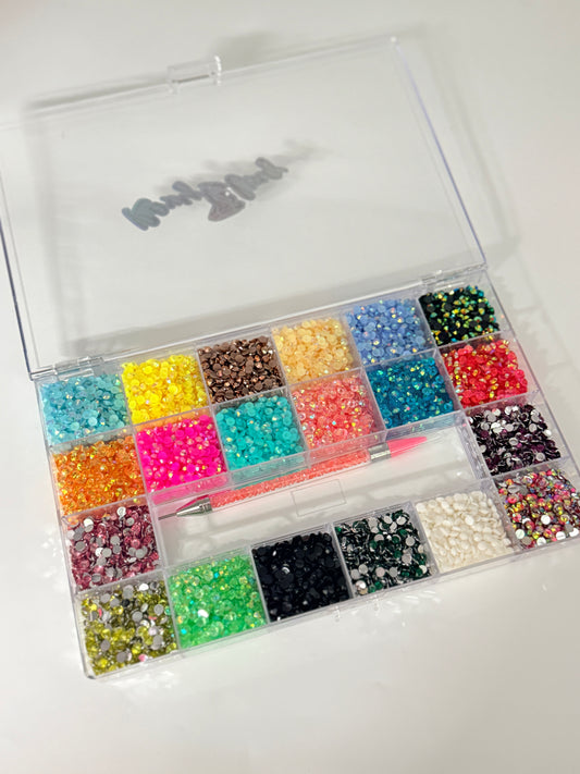 5mm Bling Box with wax pencil / 5mm Bling Kit, wax pencil ( Box one)