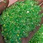 Lit Green Transparent Rhinestone Mix 30gram