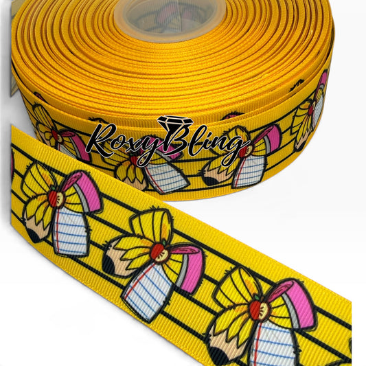 School Print Ribbon | School Ribbon | 1.5 inches School Ribbon