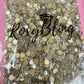 Gold bottom Crystal Clear Glass Rhinestones (last one)