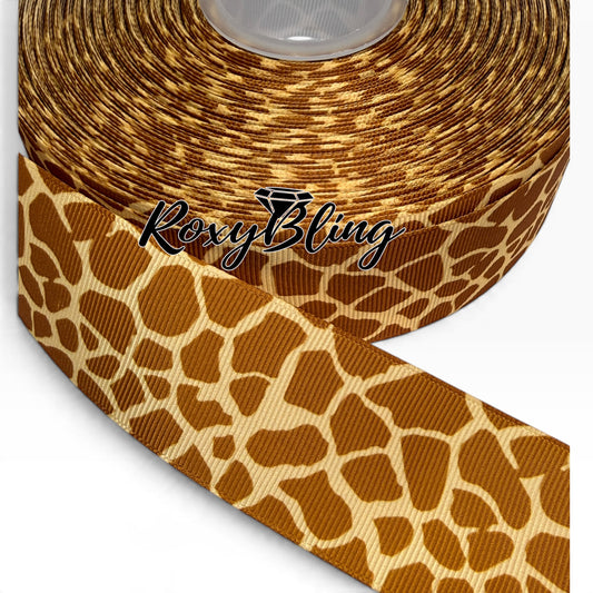 Giraffe Ribbon Print | 1.5 inch Giraffe Ribbon Print
