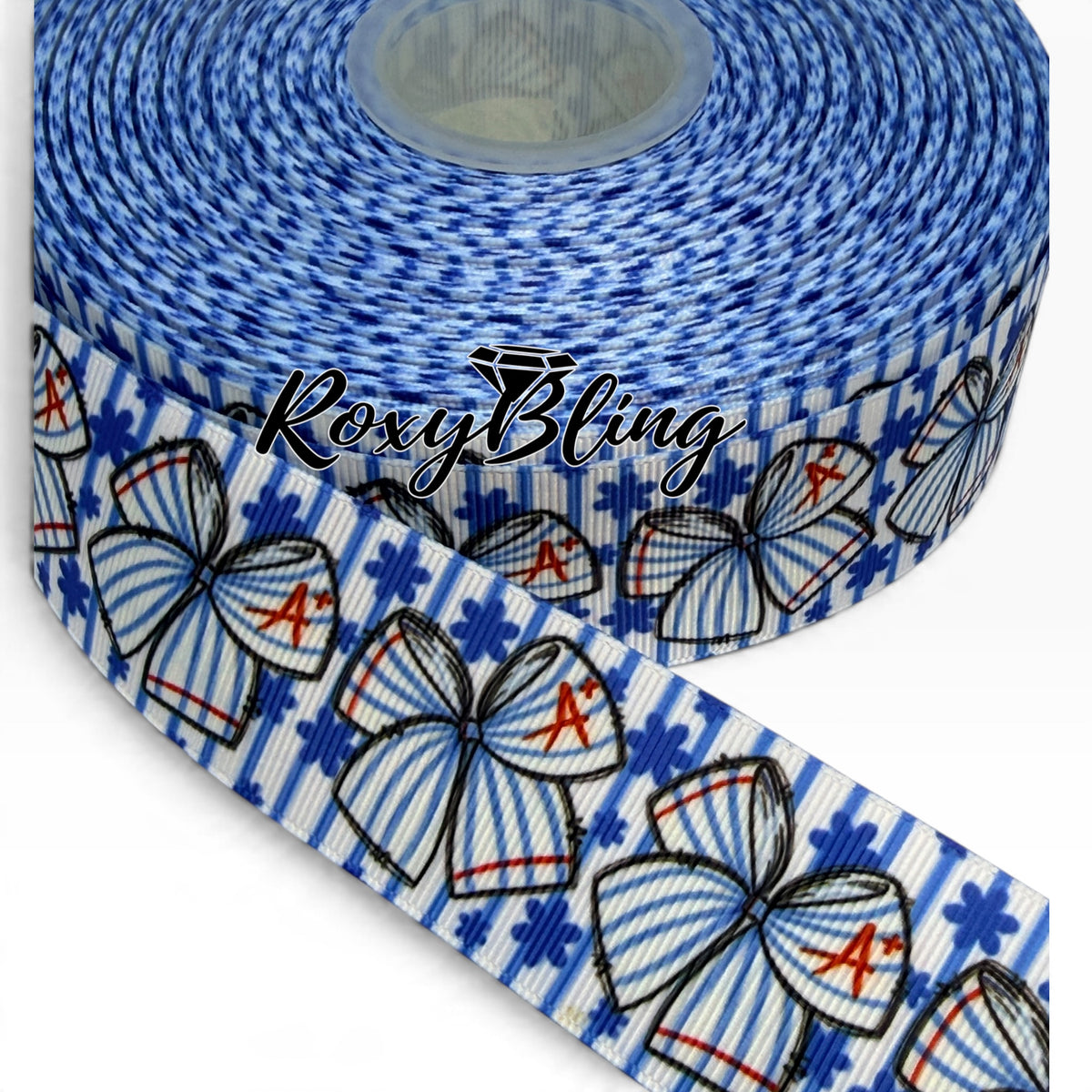 School Print Ribbon | School Ribbon | 1.5 inches School Ribbon