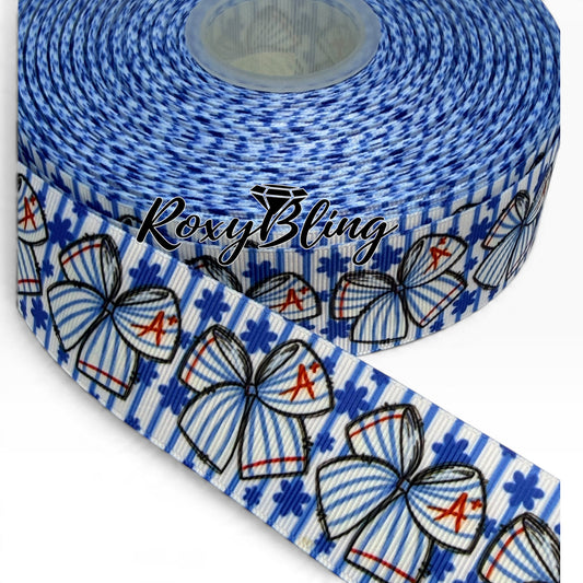 School Print Ribbon | School Ribbon | 1.5 inches School Ribbon